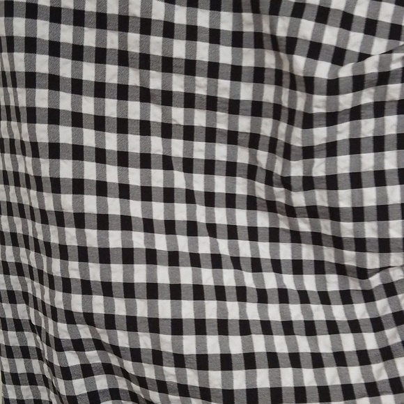 D1🎉Zara XS gingham faux wrap skirt with side buttons NWT - Picture 3 of 8